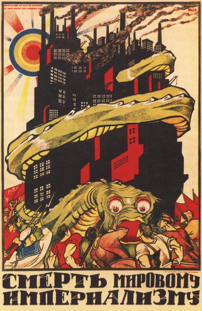 For the Death of World Imperialism Poster, 1920 by Dmitriy Stakhievich Moor