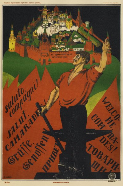 Long Live the 3rd International!, 1920 by Dmitriy Stakhievich Moor