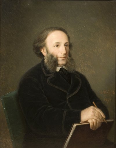 Portrait of the Artist Ivan Aivazovsky by Dmitry Mikhaylovich Bolotov