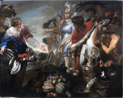 Abigail Offers Gifts to David and His Army by Domenica and Camogli Stefano Piola