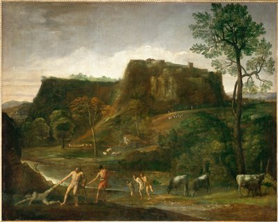 Hercules drags Cacus from his cave by Domenichino (1581-1641)