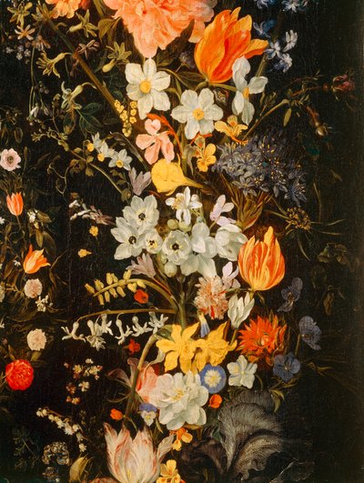 The Triumph of Love with a garland of flowers by Domenichino (1581-1641)