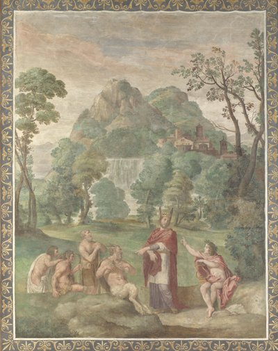 The Judgement of Midas Fresco from Villa Aldobrandini, 1617-1618 by Domenichino