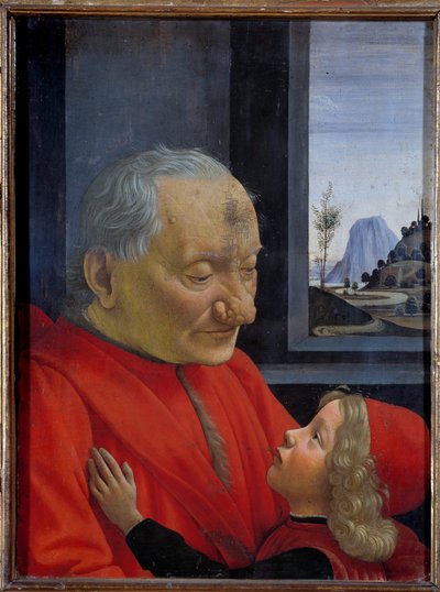 Portrait of an old man and a young boy (also called An Old Man and His Grandson) by Domenico Ghirlandaio