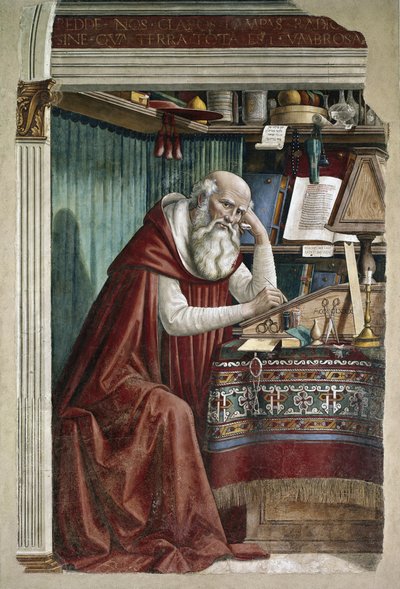 Saint Jerome in his study by Domenico Ghirlandaio