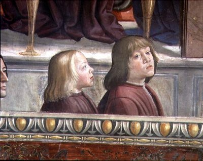 Central Wall of the Cycle of the Life of St. Francis, c.1483 (detail) by Domenico Ghirlandaio