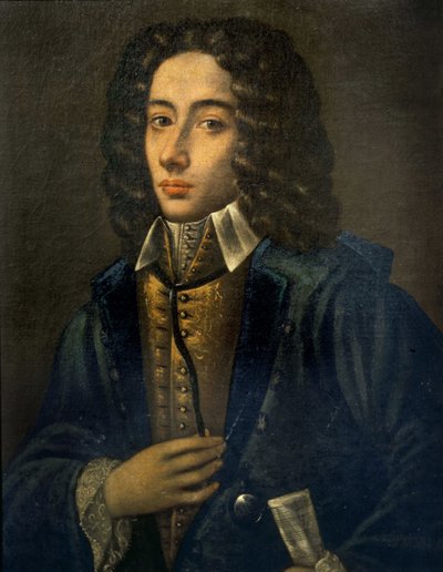 Portrait of Giovanni Battista Pergolesi by Domenico Antonio Vaccaro by Domenico Antonio Vaccaro