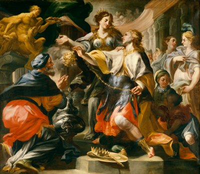 Solomon Worshiping the Pagan Gods by Domenico Antonio Vaccaro