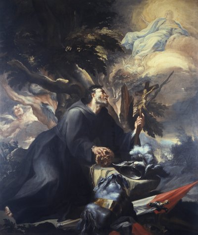 William Of Aquitaine In Penance by Domenico Antonio Vaccaro