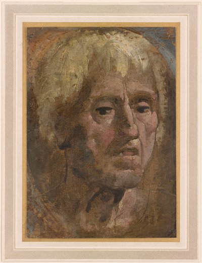 Head of an Old Man with Open Mouth by Domenico Beccafumi