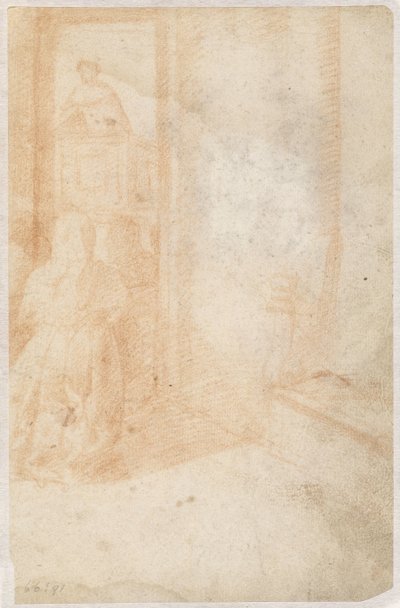 View to a Preacher on the Pulpit by Domenico Beccafumi