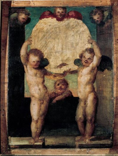 Angels Carrying a Medallion Above Their Heads by Domenico Beccafumi