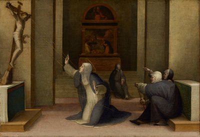 Saint Catherine of Siena Receiving the Stigmata by Domenico Beccafumi