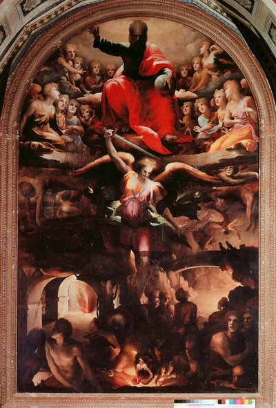 Saint Michael Chasing Rebel Angels by Domenico Beccafumi
