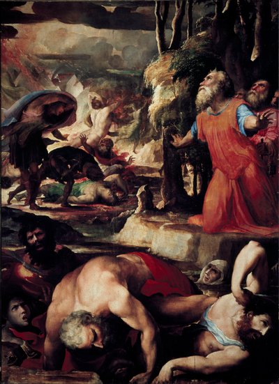 The Punishment of Core, Dathan and Aboron by Domenico Beccafumi