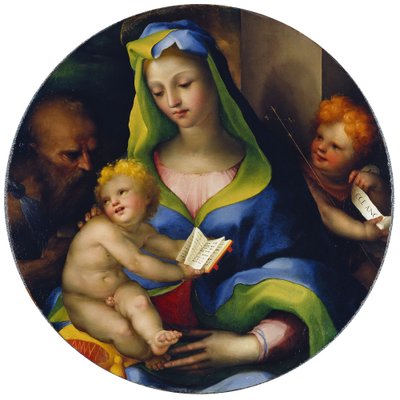 The Virgin and Child with the Infant Saint John and Saint Jerome by Domenico Beccafumi
