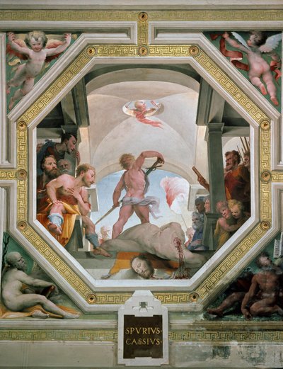 The Decapitation of Spurius Cassius Vecellinus by Domenico Beccafumi