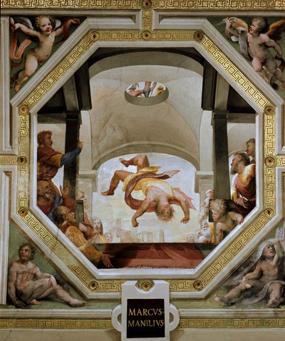 The Fall of Marcus Manlius Capitolinus by Domenico Beccafumi