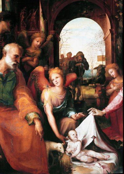 The Nativity (detail) by Domenico Beccafumi