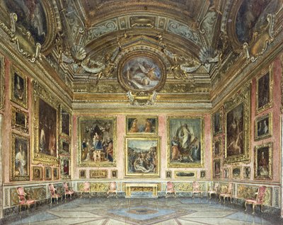 Interiors of the Palazzo Pitti, Florence: The Sala di Saturno with Perugino