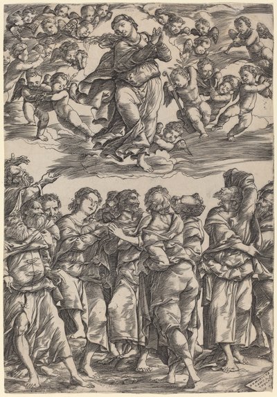 The Assumption of the Virgin by Domenico Campagnola