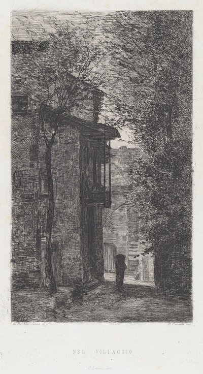 In the Village by Domenico Casella, after Serafin de Avendano
