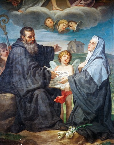 St Benedict and St Scholastica by Domenico Corvi