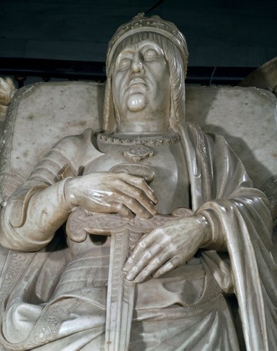 Effigy of a king (detail) by Domenico Fancelli