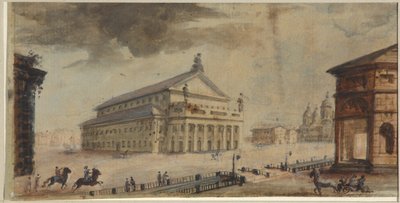 The Saint Petersburg Imperial Bolshoi Kamenny Theatre by Domenico Felice Lamoni