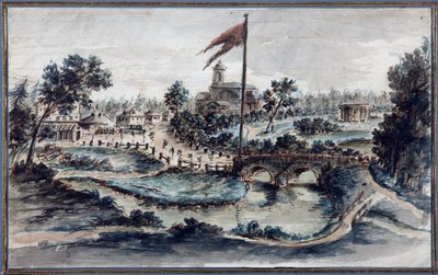 View of the Pavlovsk Park with the Hospital of St Mary Magdalene by Domenico Felice Lamoni