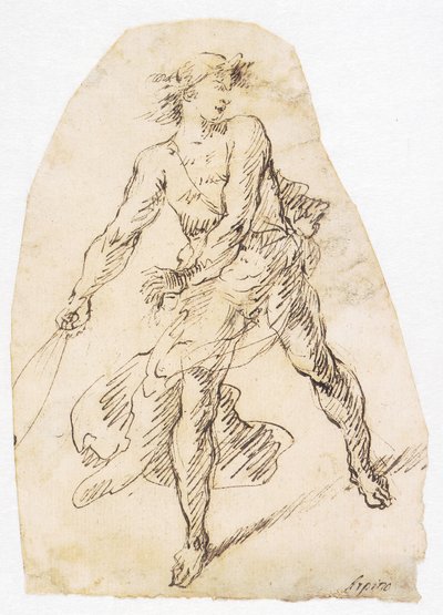 David with the Sling by Domenico Gargiulo