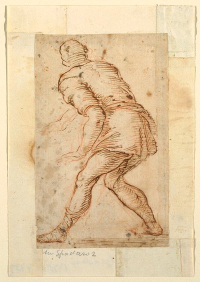 Figural Study of a Man by Domenico Gargiulo, called Micco Spadaro