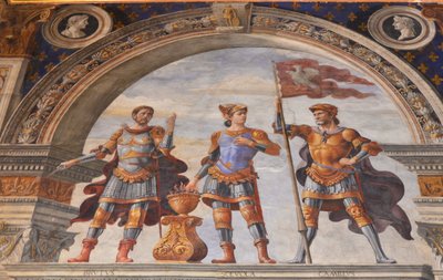 Decoration of the Sala dei Gigli, 1482-1484 by Domenico Ghirlandaio