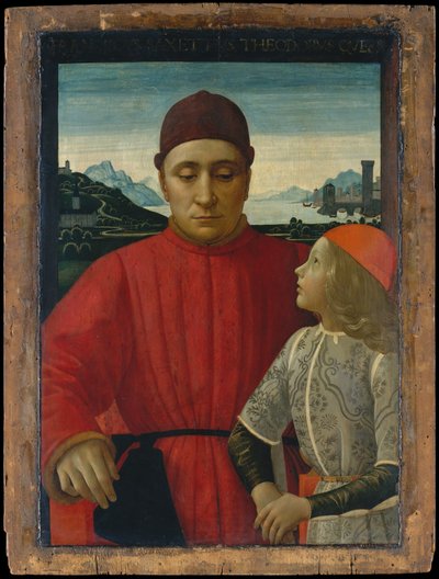 Francesco Sassetti and His Son Teodoro by Domenico Ghirlandaio