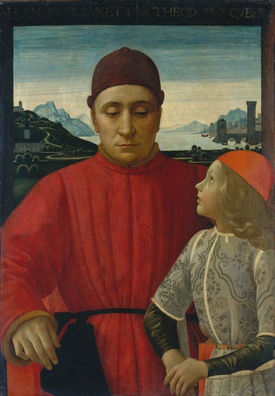 Francesco Sassetti and His Son Teodoro, c.1488 by Domenico Ghirlandaio