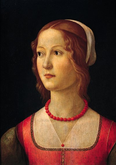 Portrait of young girl by Domenico Ghirlandaio