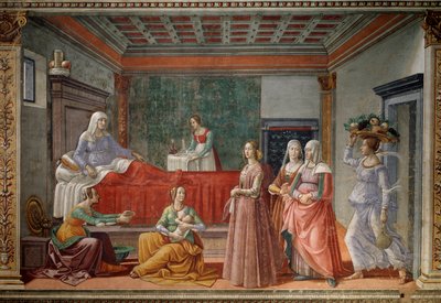 The Birth of St John the Baptist by Domenico Ghirlandaio
