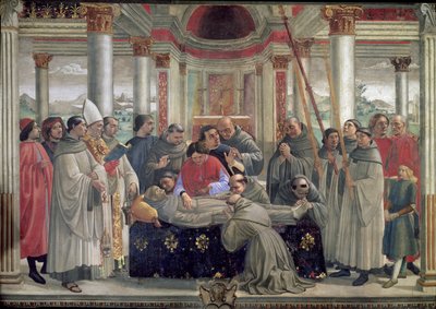 The Death of St. Francis, Scene from a Cycle of the Life of St. Francis of Assisi, 1486 by Domenico Ghirlandaio