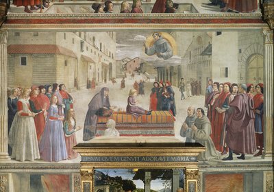 The Miracle of the Boy Brought Back to Life (detail) by Domenico Ghirlandaio