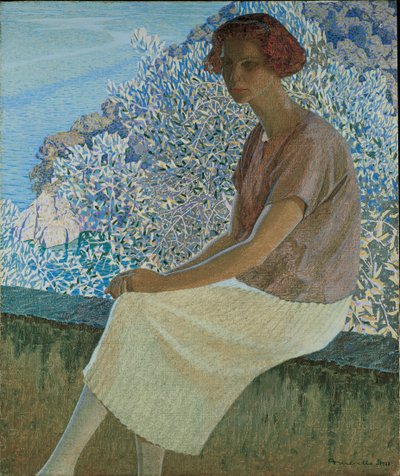 Calma argentea. Portrait of Alma Fidora, 1922 by Domenico Guerello