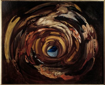 Anamorphosis after Elevation of the cross by Domenico I Piola