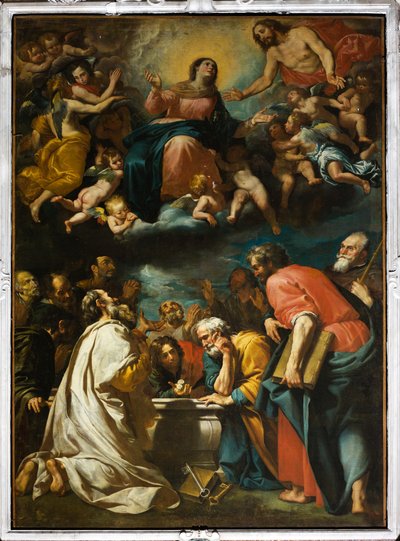 Assumption of the Virgin by Domenico Il Sarzana Fiasella