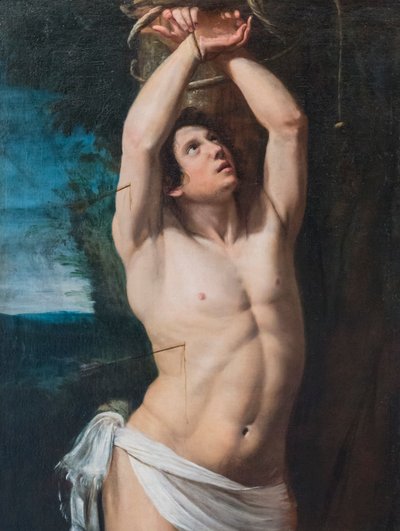 Saint Sebastian by Domenico Il Sarzana Fiasella