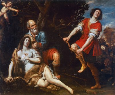 Silvio and Dorinda by Domenico Il Sarzana Fiasella
