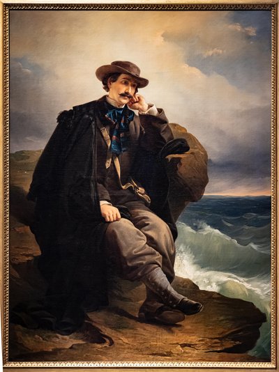 Portrait of the Poet Aleardo Aleardi, c.1850 by Domenico Induno