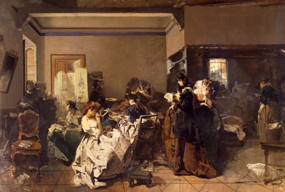 School for Seamstresses by Domenico Induno
