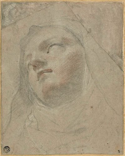 Head of a Dominican Nun: Study for the Ecstasy of Saint Dominic by Domenico Maria Canuti