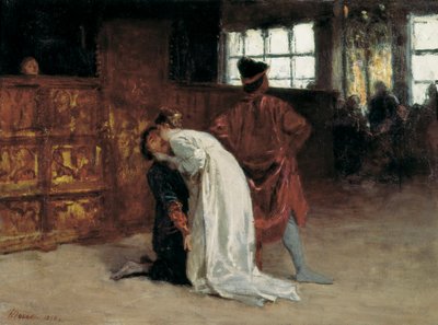 The Kiss by Domenico Morelli