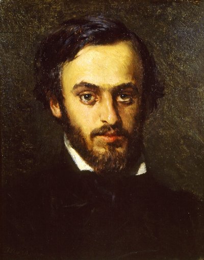 Portrait of Emilio Villari, 1855-1858 by Domenico Morelli