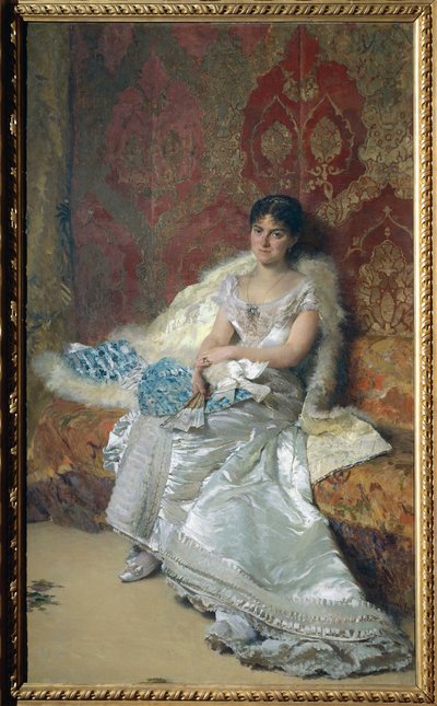Portrait of Mrs Theresa Oneto Maglione by Domenico Morelli